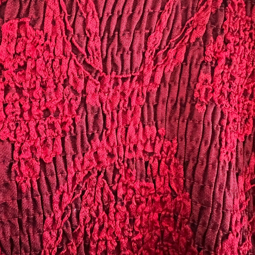 entro Red Strapless Floral Jacquard Cocktail Dress - Picture 9 of 10